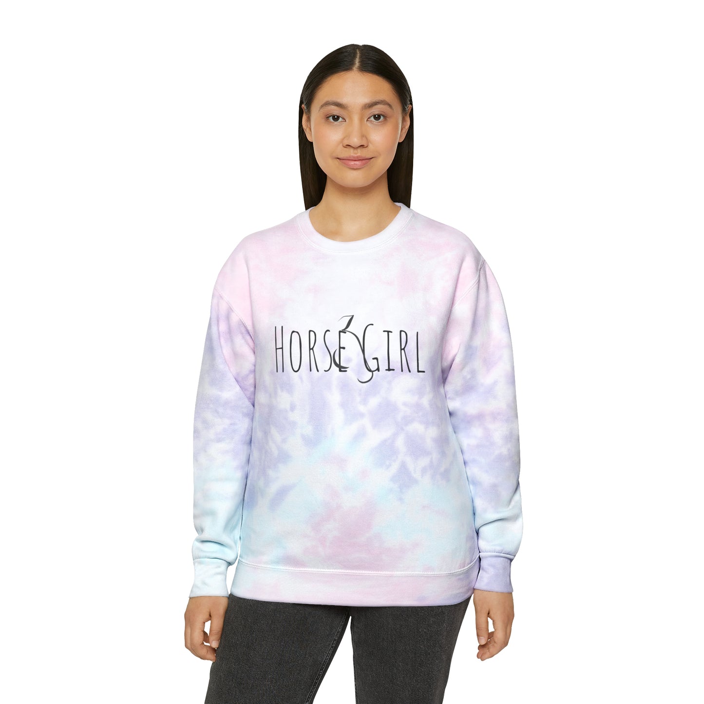 Horse Girl Tie-Dye Sweatshirt