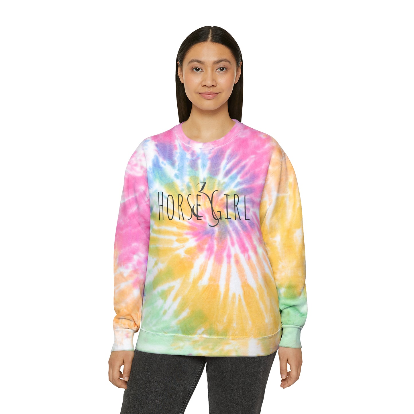 Horse Girl Tie-Dye Sweatshirt