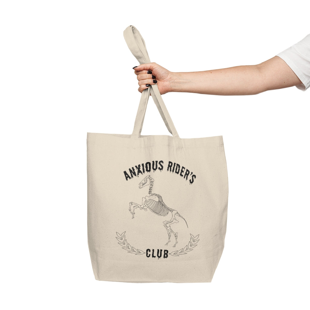 Anxious Rider's Club ~ Canvas Shopping Tote