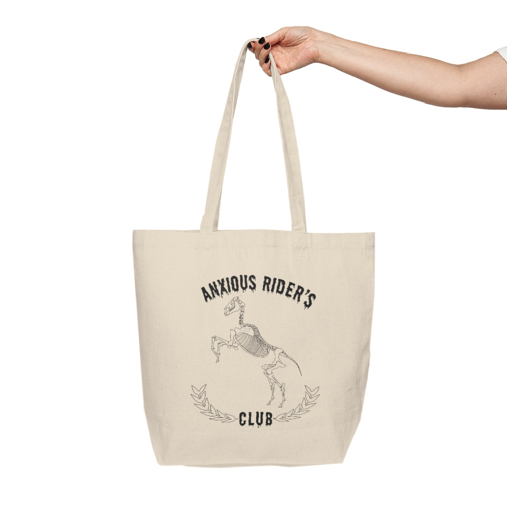 Anxious Rider's Club ~ Canvas Shopping Tote