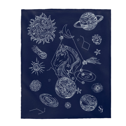 Interstellar Plush Blanket ~ Midnight