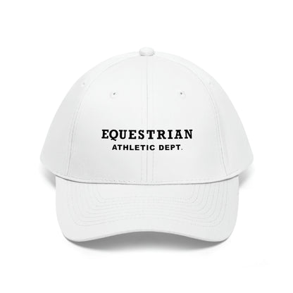 Equestrian Dept. Cap - Black Embroidery